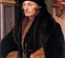 Desiderius Erasmus geschilderd door Hans Holbein, 1523. National Gallerly, London
