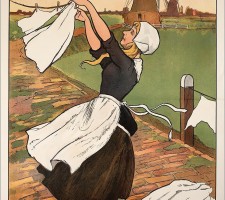 Reclame-affiche voor zeep en zeeppoeder van Stoomzeepziederij De Hamer van T.P. Viruly en Co, circa 1915