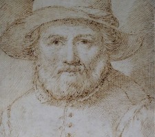 Getekend portret van Coornhert, in De rerum usu et abusu = Recht ghebruyck ende misbruyck van tydlycke have, 1585