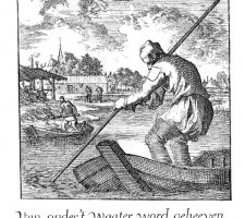 De veender of turfsteker in "Spiegel van het Menselyk Bedryf", door Jan en Caspar Luyken, 1694